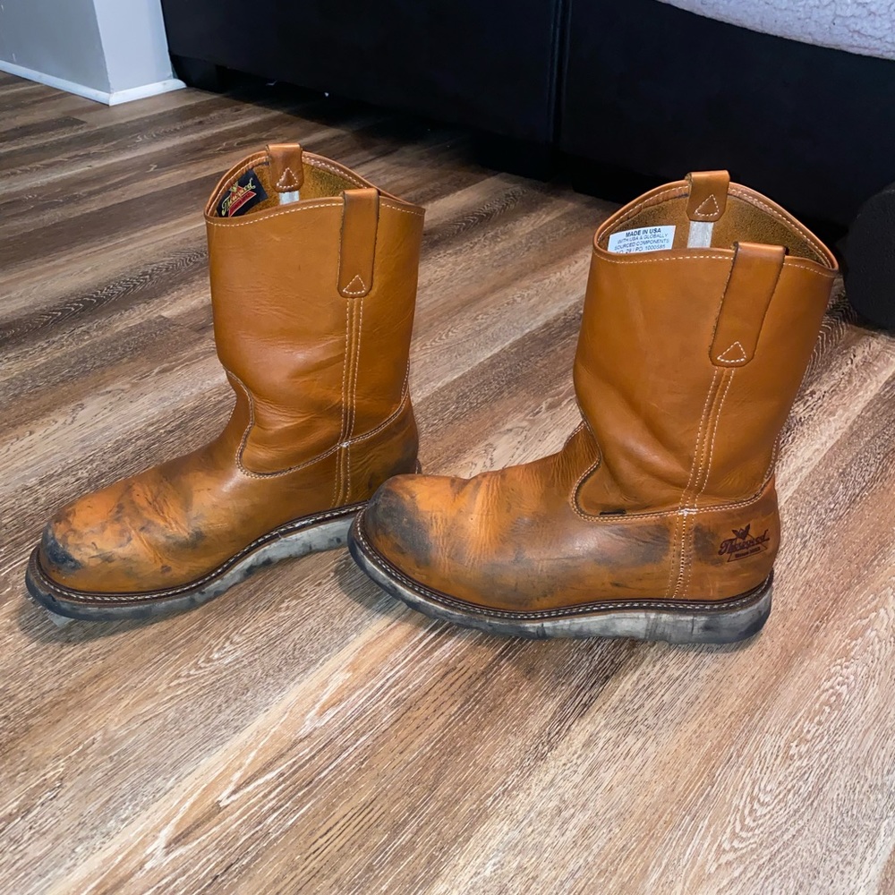 Thorogood composite toe work boots worn a hand full of times to work